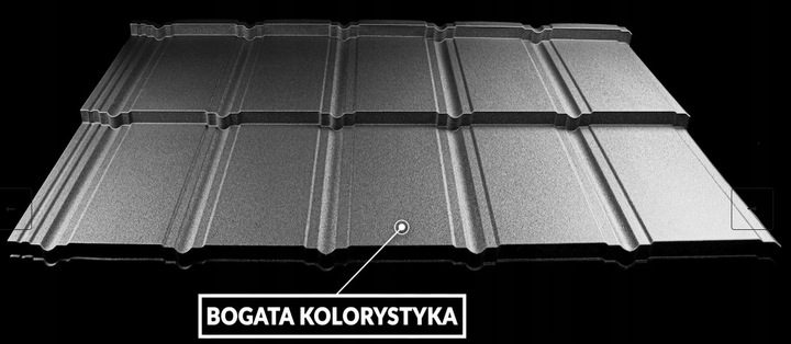 Flat modular sheet metal roof tile SOLO_01