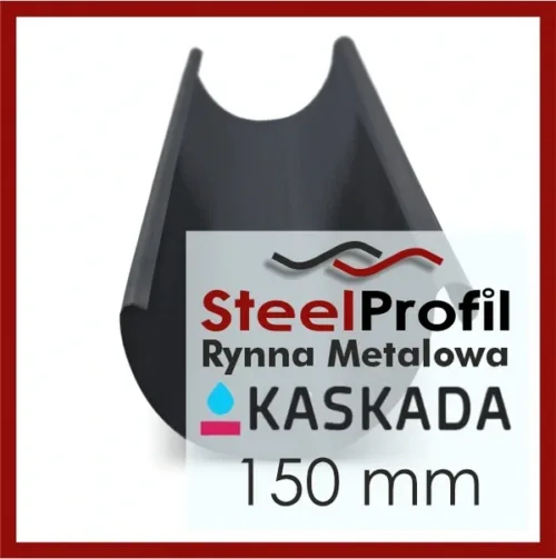 Rynna Metalowa Kaskada 150mm brąz grafit czerwień srebrny